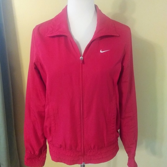Nike windbreaker jacket sz medium red EUC - Picture 1 of 4